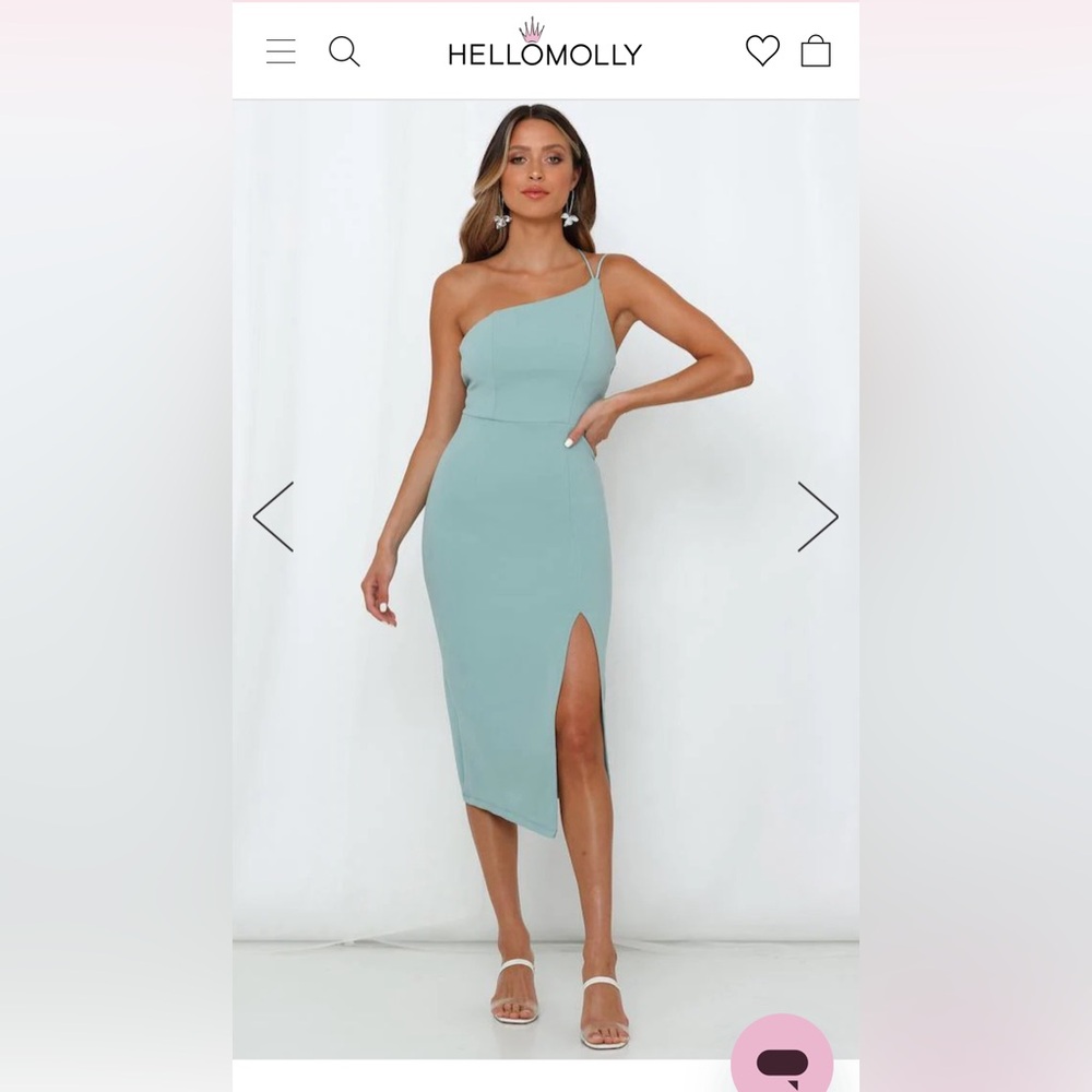 Hello Molly Taking it Back Sage Dress